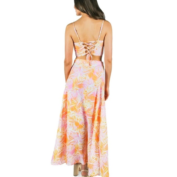 TIPSYELVES 
LUSH LEMONADE 2-PIECE MAXI DRESS SZ XL - Picture 5 of 10